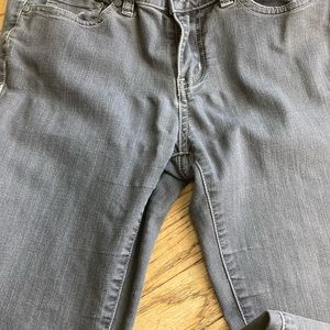 Prana 6/28 jeans regular length grey with white stitching